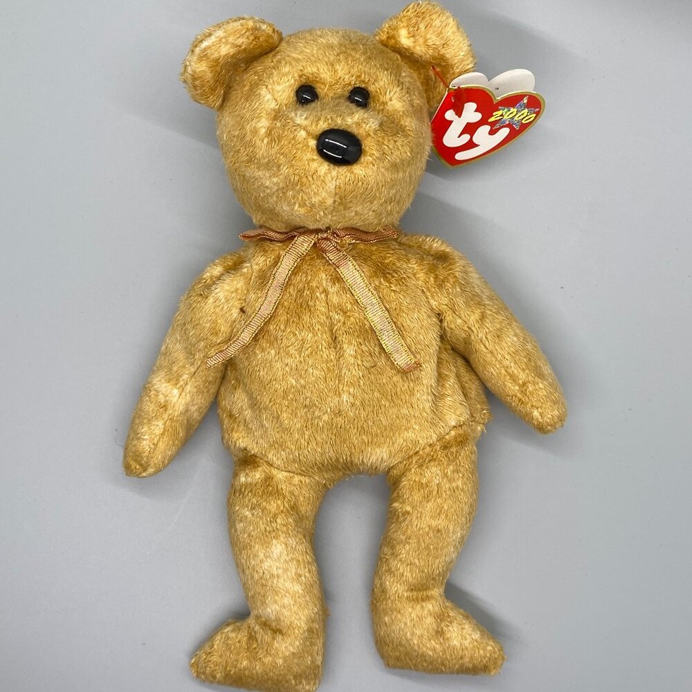Ty Beanie Babies 2000 Cashew The Bear Stuffed Bean Bag Plush Toy